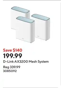 Staples D-Link AX3200 Mesh System offer