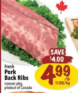 Farm Boy Fresh Pork Back Ribs offer