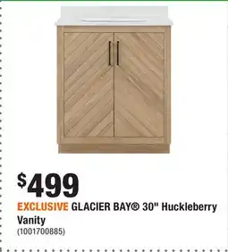 Home Depot EXCLUSIVE GLACIER BAY 30 Huckleberry Vanity offer