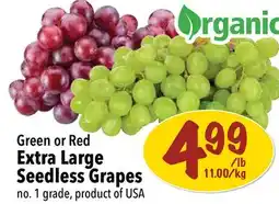 Farm Boy Green or Red Extra Large Seedless Grapes offer