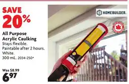 Home Hardware All Purpose Acrylic Caulking offer
