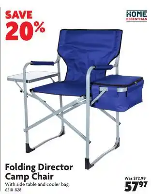 Home Hardware Folding Director Camp Chair offer