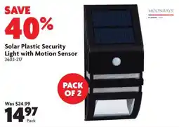 Home Hardware Solar Plastic Security Light with Motion Sensor offer