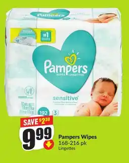 Chalo FreshCo Pampers Wipes 168-216 pk offer