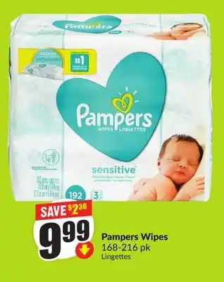 Chalo FreshCo Pampers Wipes 168-216 pk offer
