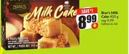 Chalo FreshCo Brar's Milk Cake 400 g offer