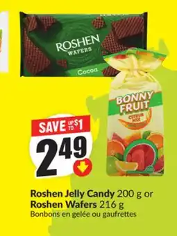 Chalo FreshCo Roshen Jelly Candy 200 g or Roshen Wafers 216 g offer