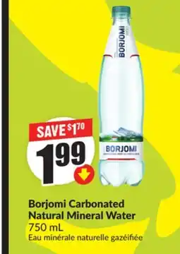 FreshCo Borjomi Carbonated Natural Mineral Water 750 ml offer