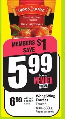 FreshCo Wong Wing Entrées Frozen 400-680 g offer