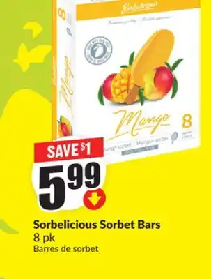 FreshCo Sorbelicious Sorbet Bars 8 pk offer