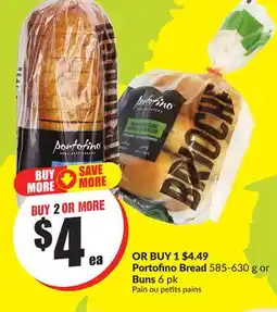 FreshCo Portofino Bread 585-630 g or Buns 6 pk offer