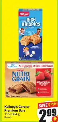 FreshCo Kellogg's Core or Premium Bars 125-384 g offer
