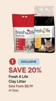 Petvalu Fresh 4 Life Clay Litter offer