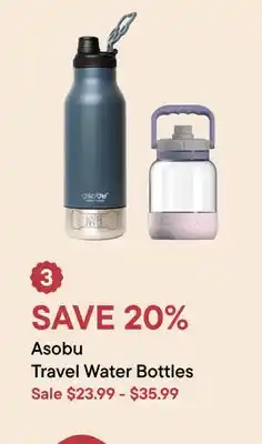 Petvalu Asobu Travel Water Bottles offer