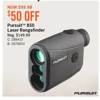 Bass Pro Pursuit 850 Laser Rangefinder offer