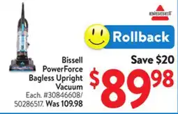Walmart Bissell PowerForce Bagless Upright Vacuum offer