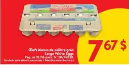 Walmart Large White Eggs offer