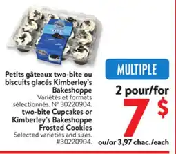 Walmart two-bite Cupcakes or Kimberley's Bakeshoppe Frosted Cookies offer