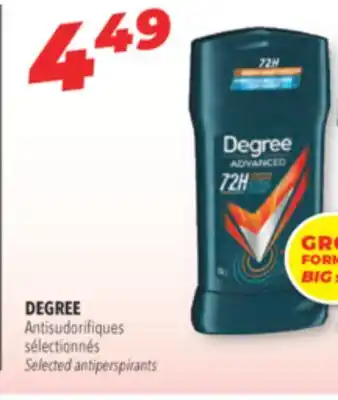 Familiprix DEGREE Selected antiperspirants offer