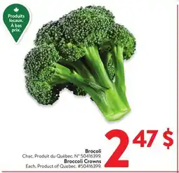 Walmart Broccoli Crowns offer