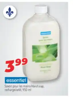 Familiprix essentiel Hand soap, recharge/refill, 950 ml offer