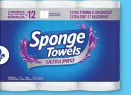Familiprix CASHMERE, Bathroom tissue, 24 doubles/double rolls or SPONGE TOWELS, Ultra Pro, Paper towels, 6 doubles/double rolls offer