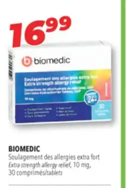 Familiprix BIOMEDIC Extra strength allergy relief, 10 mg, 30 tablets offer