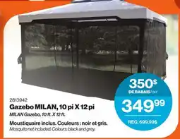 Patrick Morin MILAN Gazebo, 10 ft. X 12 ft offer