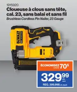 Patrick Morin DEWALT Brushless Cordless Pin Nailer, 23 Gauge offer