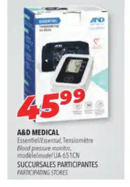 Familiprix A&D MEDICAL, Essential, Blood pressure monitor, model UA-651CN offer