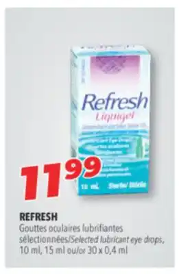Familiprix REFRESH, selected lubricant eye drops, 10 ml, 15 ml or 30 x 0,4 ml offer
