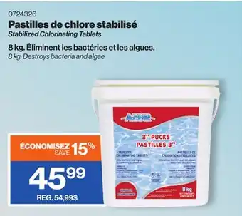 Patrick Morin Stabilized Chlorinating Tablets offer
