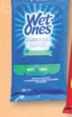 Familiprix WET ONES, Serviettes Hand wipes or hand and face, 12 or 20 wipes offer