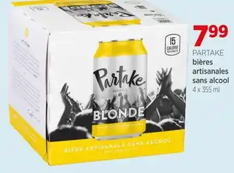 Avril PARTAKE bières artisanales sans alcool offer