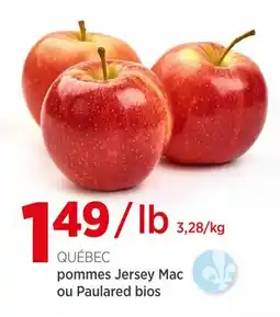Avril pommes Jersey Mac ou Paulared bios offer
