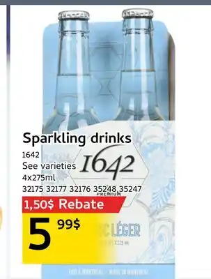 Mayrand 1642 Sparkling drinks offer