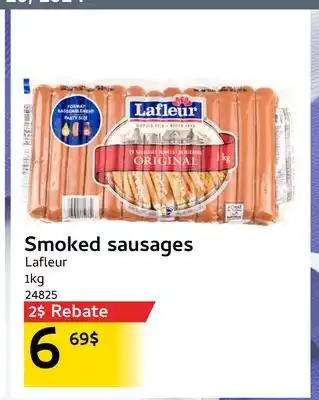 Mayrand Lafleur Smoked sausages offer