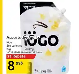 Mayrand Iögo Assorted yogurts offer