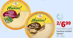 Avril FONTAINE SANTÉ hummus cocktail Humm ! offer