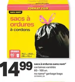 L'Intermarché sacs à ordures sans nom offer