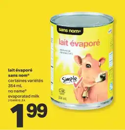 L'Intermarché lait évaporé sans nom offer