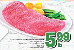 L'Intermarché steak ou rôti de bœuf d'intérieur de ronde offer