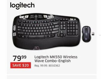 The Source Logitech MK550 wireless wave combo-english offer