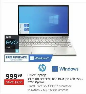 The Source ENVY laptop offer