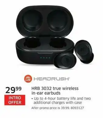 The Source HRB 3032 true wireless in-ear earbuds offer