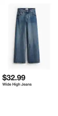 H&M Wide High Jeans offer