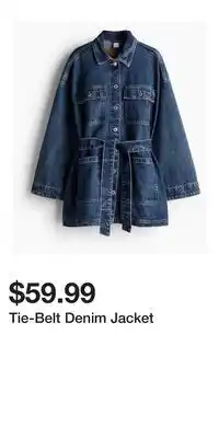 H&M Tie-Belt Denim Jacket offer