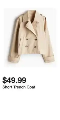 H&M Short Trench Coat offer