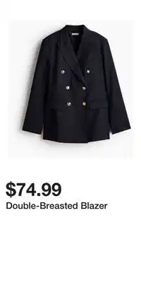 H&M Double-Breasted Blazer offer