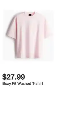 H&M Boxy Fit Washed T-shirt offer